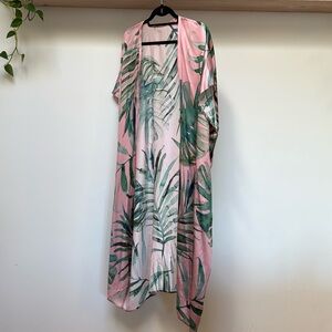 Pink Palm Kimono